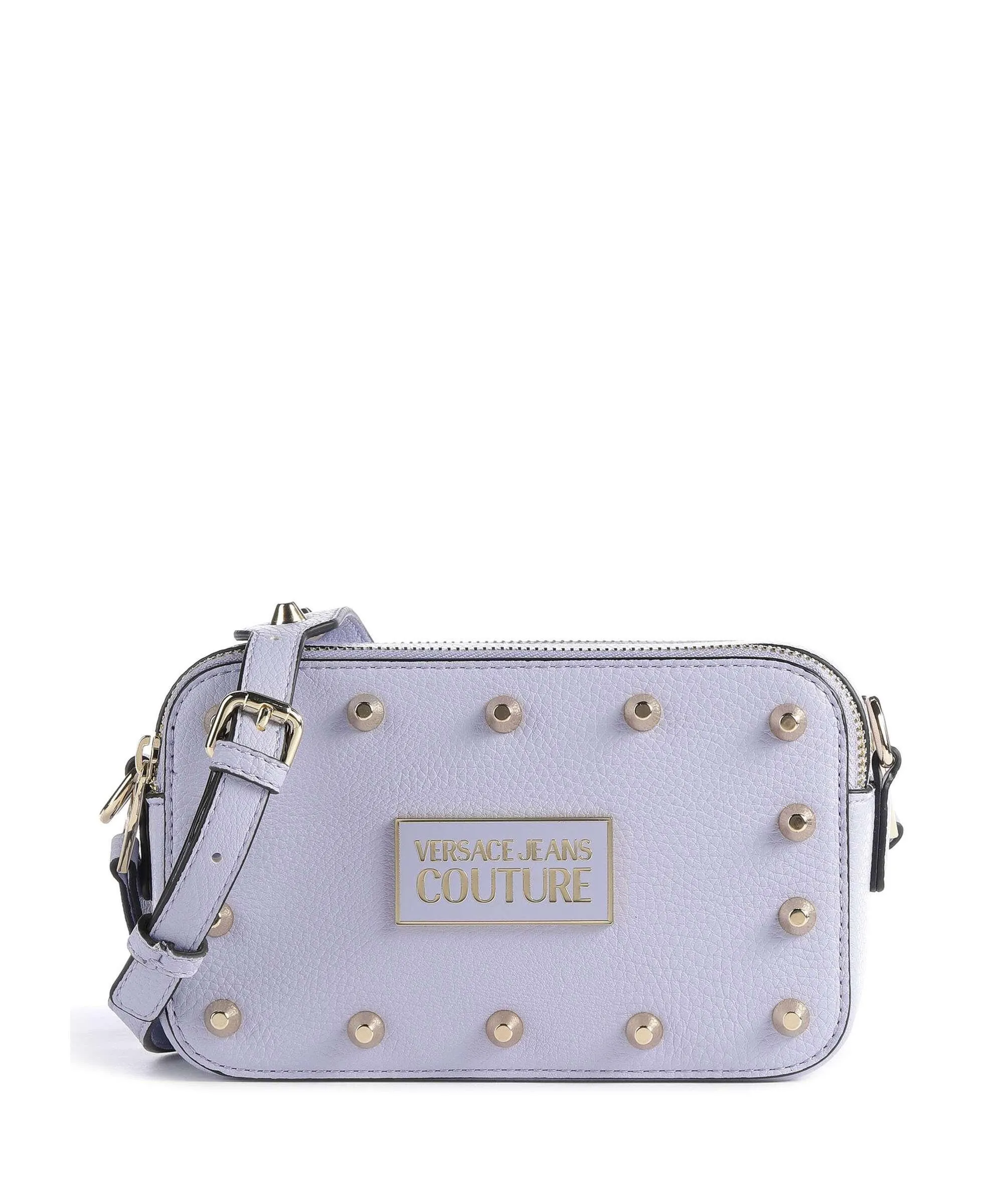  Versace Jeans Couture Studded Attitude Borsa a tracolla pelle sintetica lavanda  