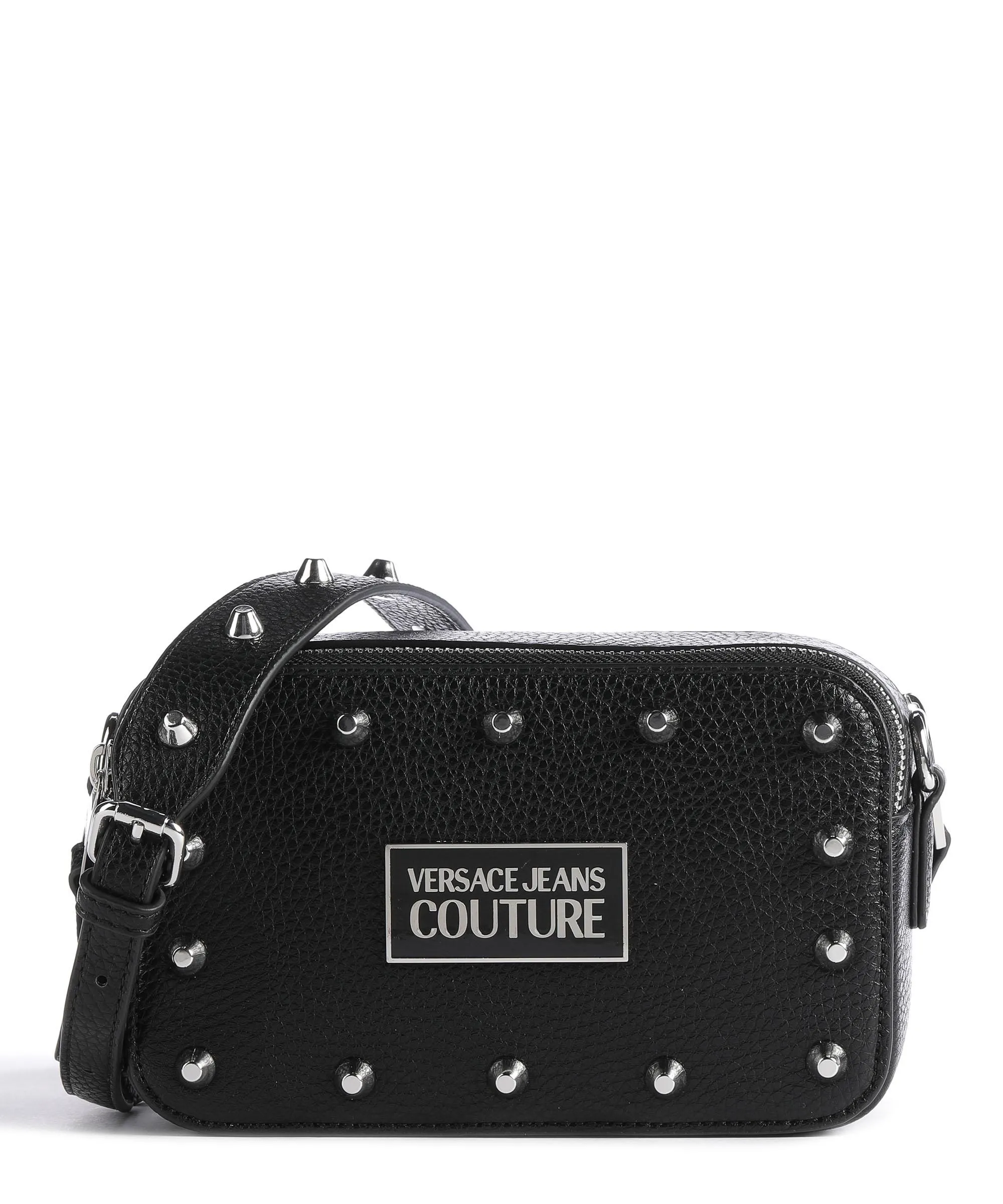  Versace Jeans Couture Studded Attitude Borsa a tracolla pelle sintetica nero  