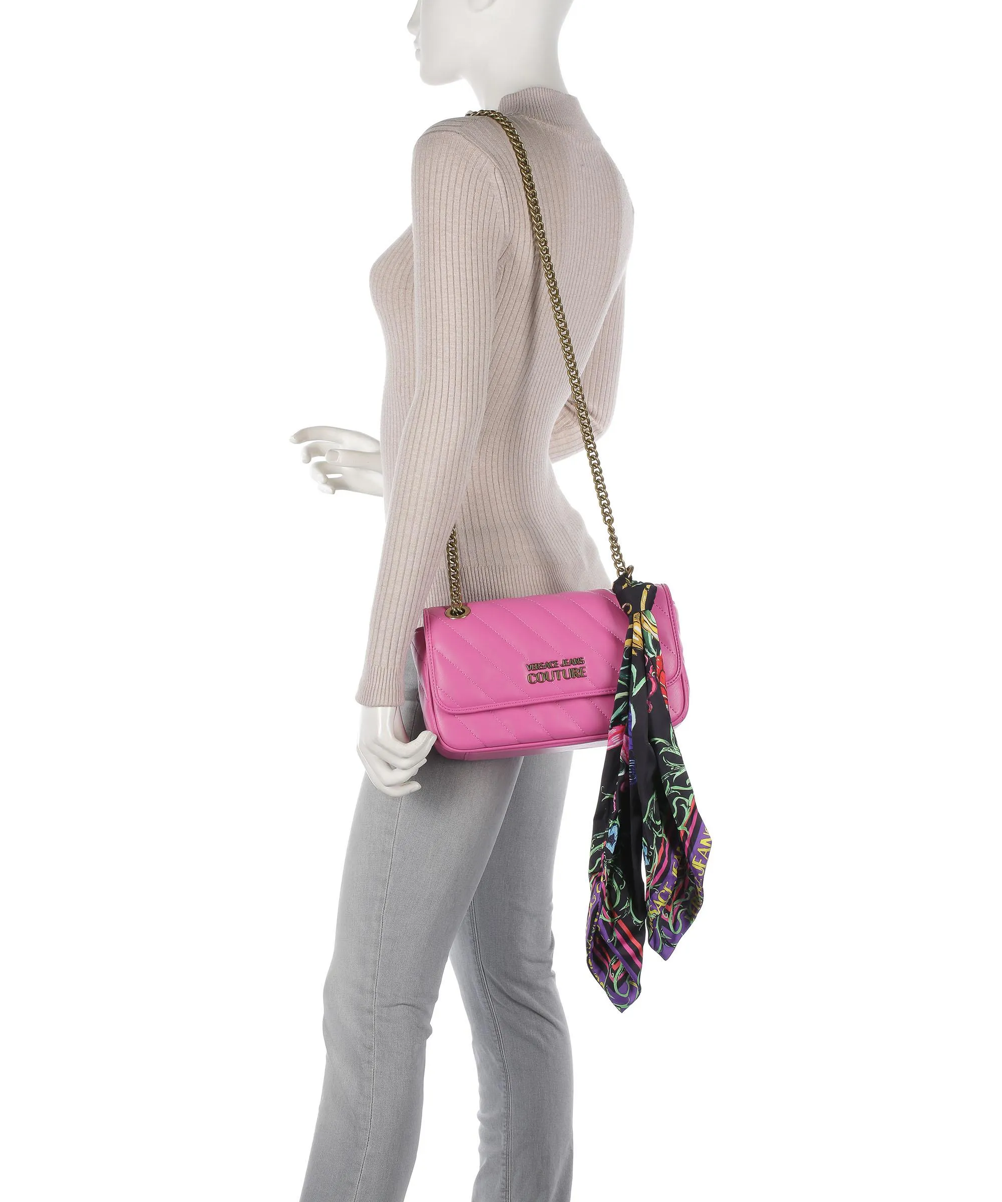  Versace Jeans Couture Thelma Soft Borsa a spalla pelle sintetica pink  