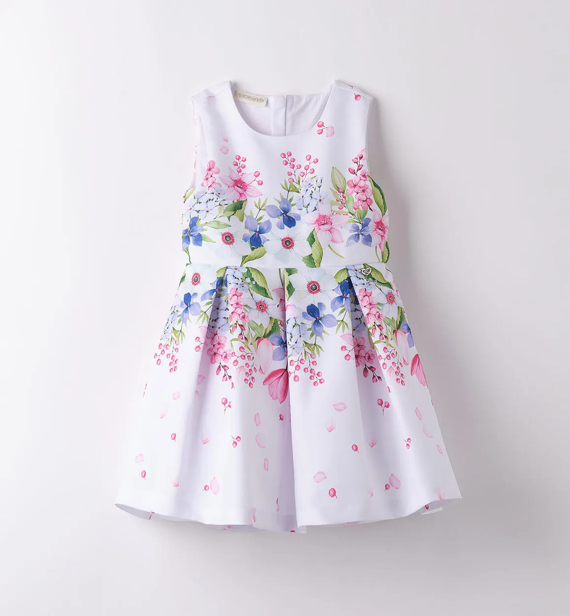 Vestito cerimonia bambina con fiori