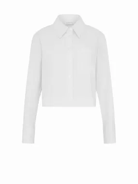 White long-sleeved shirt