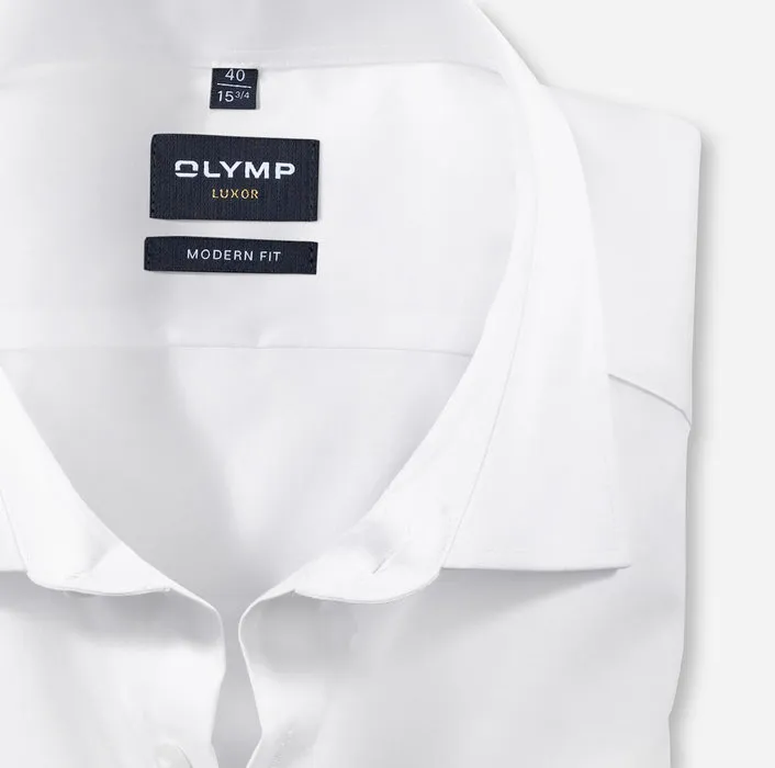 White olymp shirt with double cotton wrist easy ironing regular fit