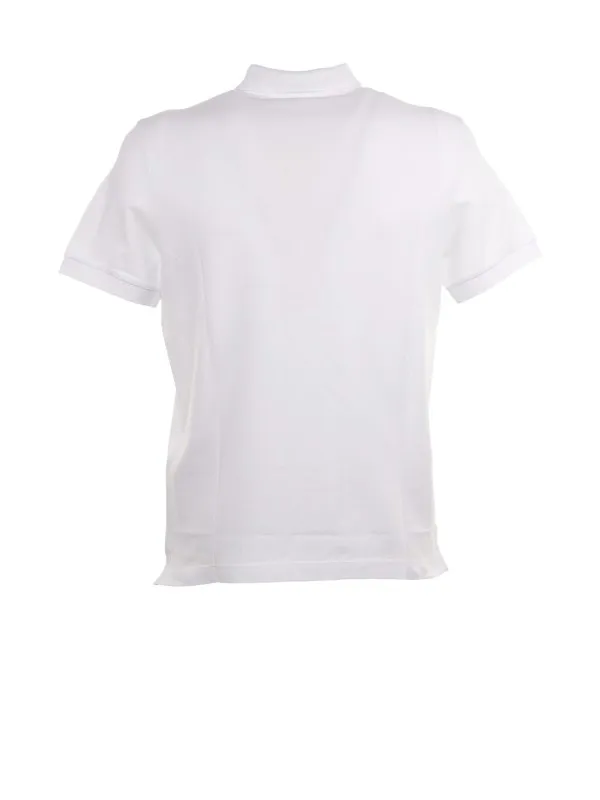 White short sleeve polo shirt