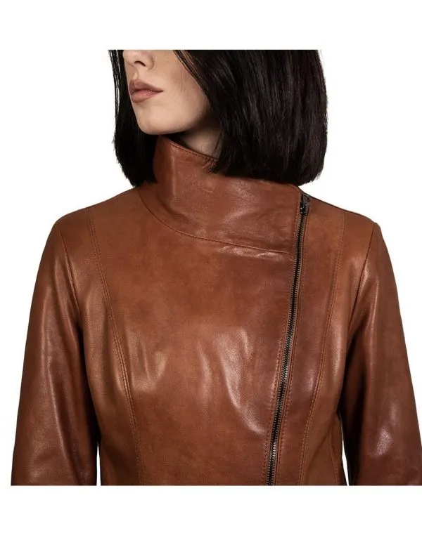 Women's genuine leather coat leather