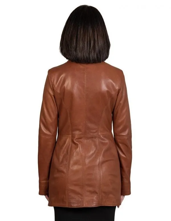 Women's genuine leather coat leather