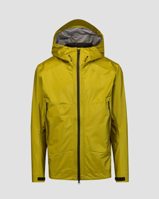 Żółta kurtka membranowa męska Goldwin GORE-TEX 3L Aqua Tect Jacket gm04100-ac